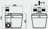 Канализационный насос SFA 400 Вт Saniswift